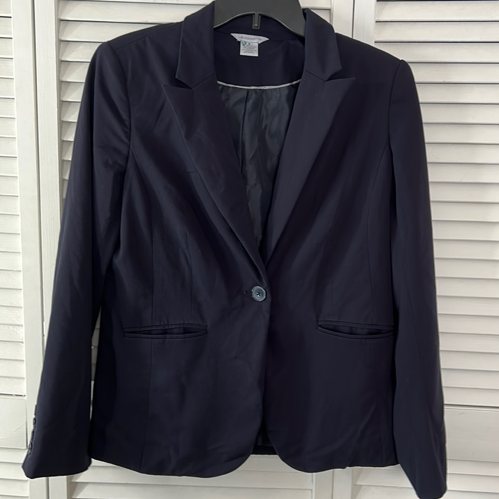 Liz Claiborne Navy Blue Blazer
